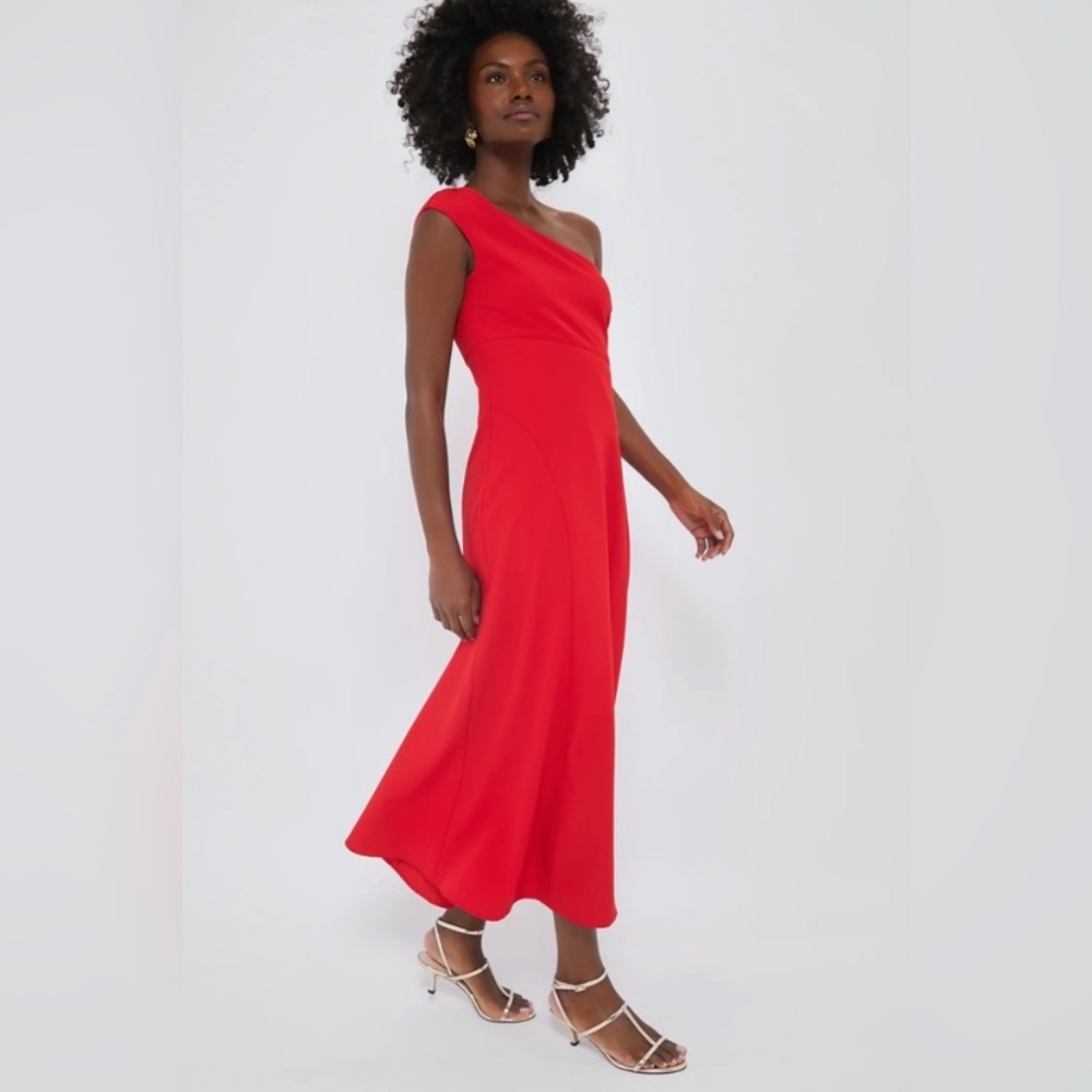 Tuckernuck Vibrant Red One Shoulder Dress - Picture 9 of 9